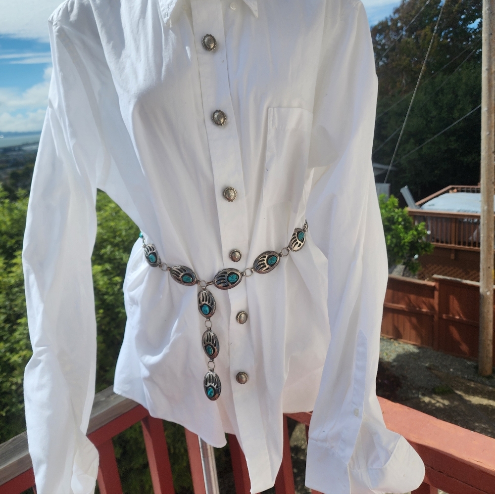 Native Made Sterling Silver Button Covers - image 2